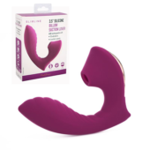 Фиолетовый вибромассажёр с вакуумной стимуляцией Vaginal Suction Lover - 1