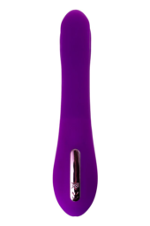Фиолетовый ротатор с клиторальным стимулятором YUM - 21 см. - 4