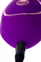 Фиолетовый ротатор с клиторальным стимулятором YUM - 21 см. - 8