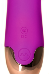 Фиолетовый вибратор-ротатор Lova-lova - 17,5 см. - 3