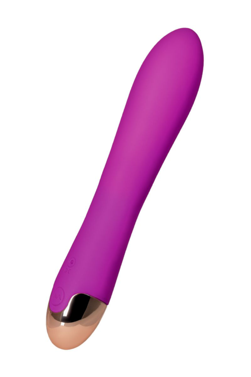 Фиолетовый вибратор-ротатор Lova-lova - 17,5 см. - 1