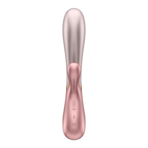 Нежно-розовый вибратор-кролик Hot Lover с возможностью управления через приложение - 19,3 см. - 4