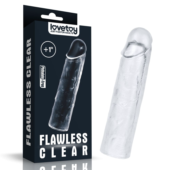Прозрачная насадка-удлинитель Flawless Clear Penis Sleeve Add 1 - 15,5 см. - 1