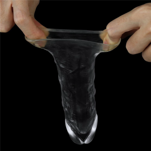 Прозрачная насадка-удлинитель Flawless Clear Penis Sleeve Add 1 - 15,5 см. - 5