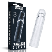 Прозрачная насадка-удлинитель Flawless Clear Penis Sleeve Add 2 - 19 см. - 1