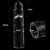 Прозрачная насадка-удлинитель Flawless Clear Penis Sleeve Add 2 - 19 см. - 2