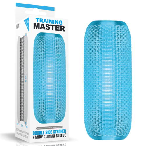 Голубой мастурбатор Training Master Double Side Stroker - 0