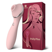 Розовый мембранный вибростимулятор клитора Polly Plus - 16,8 см. - 2