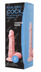 Телесный фаллоимитатор Vander Realistic Cock Bending Ultra Soft Dildo 6.5 - 14,5 см. - 0