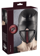Черная маска-шлем с перфорацией - 3