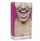 Розовый расширяющий кляп Hook Gag - 1