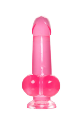 Розовый реалистичный фаллоимитатор Fush - 18 см. - 2
