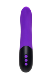 Фиолетовый ротатор «Дрючка-заменитель» с функцией нагрева - 18 см. - 2