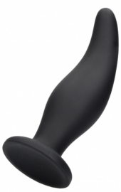 Черная анальная пробка Curve Butt Plug - 11,4 см. - 0