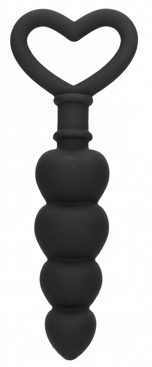 Черная анальная елочка Anal Love Beads - 15,3 см. - 0