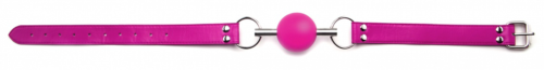 Кляп-шар на розовых ремешках Solid Ball Gag - 2