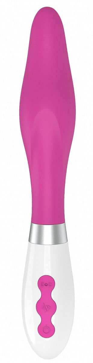 Розовый вибратор Athamas конической формы - 22,7 см. - 0