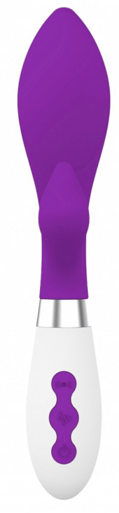 Фиолетовый вибратор-кролик Achelois - 21,8 см. - 1