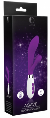 Фиолетовый вибратор-кролик Agave - 23,1 см. - 1