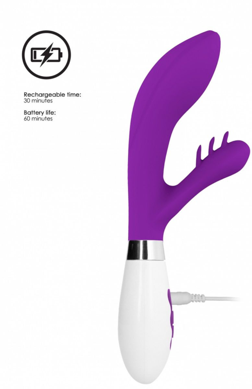 Фиолетовый вибратор-кролик Agave - 23,1 см. - 2
