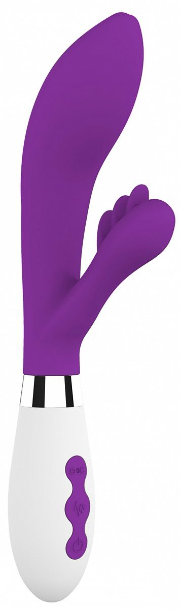 Фиолетовый вибратор-кролик Agave - 23,1 см. - 0