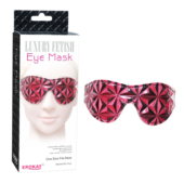 Красная маска на глаза с геометрическим узором Pyramid Eye Mask - 1