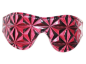 Красная маска на глаза с геометрическим узором Pyramid Eye Mask - 0
