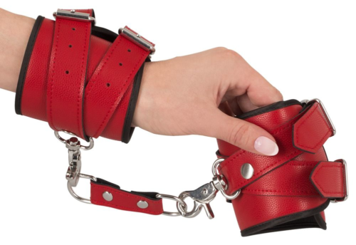 Красный комплект БДСМ-аксессуаров Harness Set - 7
