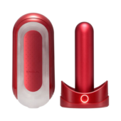 Красный мастурбатор Flip Zero Red Warmer с подогревом - 0
