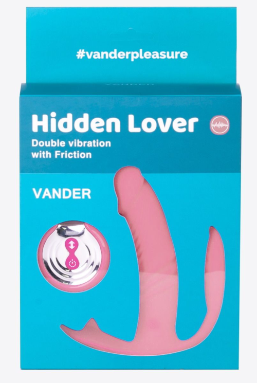 Розовый анально-вагинальный вибратор Hidden Lover - 3