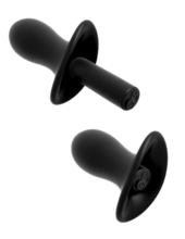 Черные трусики Remote Lace Peek-a-Boo XL-XXL с вибрацией и анальным стимулятором - 5
