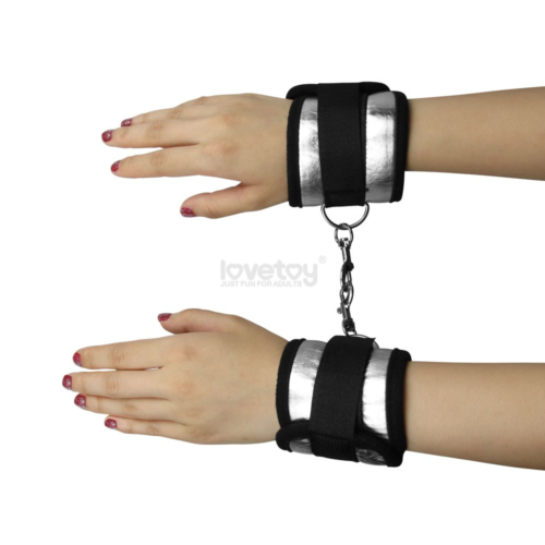 Серебристо-черные наручники Struggle My Handcuff - 3