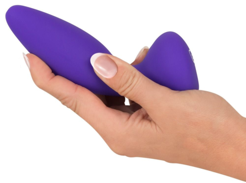Фиолетовая анальная вибропробка RC Butt Plug - 14,5 см. - 5