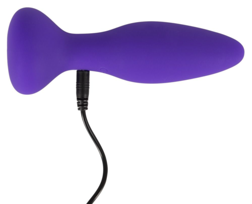 Фиолетовая анальная вибропробка RC Butt Plug - 14,5 см. - 6