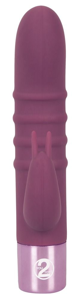 Фиолетовый вибратор-кролик с ребрышками Rabbit Vibe - 16 см. - 1
