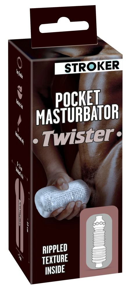 Прозрачный мастурбатор Pocket Masturbator Twister - 5