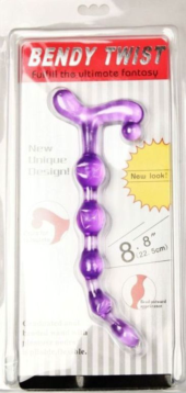 Фиолетовый анальный стимулятор - 22 см. - 3