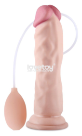 Телесный фаллоимитатор 8.5 Soft Ejaculation Cock - 21,6 см. - 0