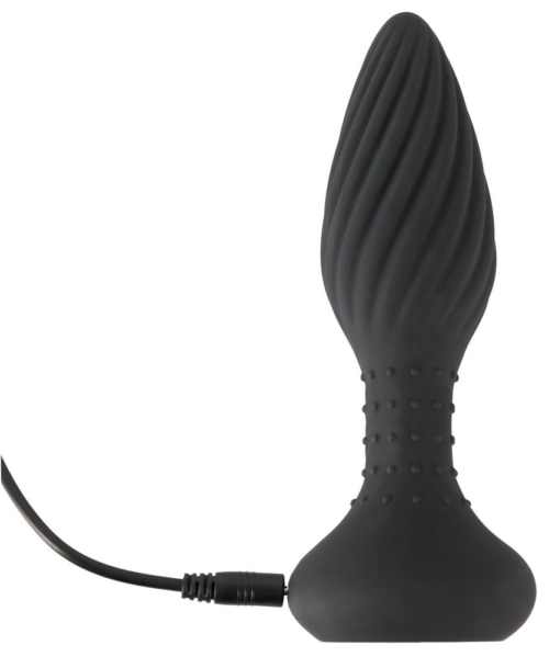Черная анальная вибровтулка Remote Controlled Butt Plug - 15,1 см. - 5