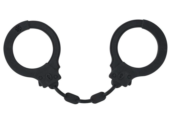 Черные силиконовые наручники Suppression - 0