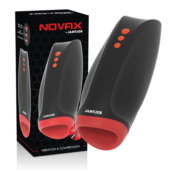 Инновационный мастурбатор Novax с вибрацией и сжатием - 1