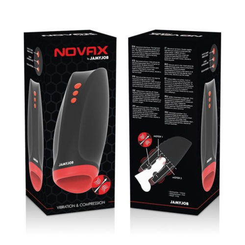 Инновационный мастурбатор Novax с вибрацией и сжатием - 2