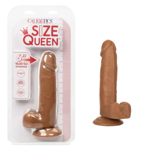 Коричневый фаллоимитатор Size Queen 6 - 20,25 см. - 1