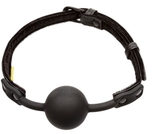 Черный кляп-шарик Boundless Ball Gag - 0