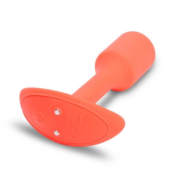 Оранжевая вибропробка для ношения B-vibe Snug Plug 1 - 10 см. - 2