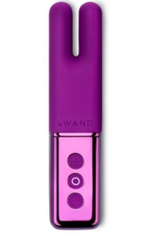 Фиолетовый двухмоторный мини-вибратор Le Wand Deux - 0