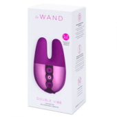 Фиолетовый вибратор с ушками Le Wand Double Vibe - 2