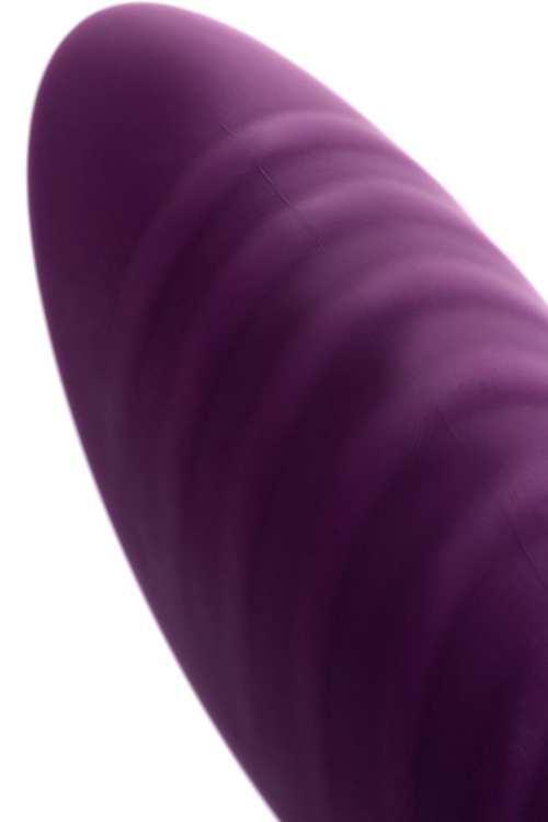 Фиолетовый вибромассажер с двойной стимуляцией Mave - 11