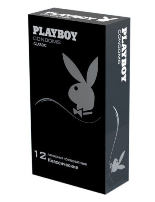 Классические гладкие презервативы Playboy Classic - 12 шт. - 0