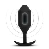 Черная вибропробка для ношения Vibrating Snug Plug 5 - 16,5 см. - 6